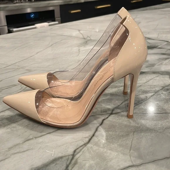 Gianvito Rossi nude PVC heel - Picture 3 of 6